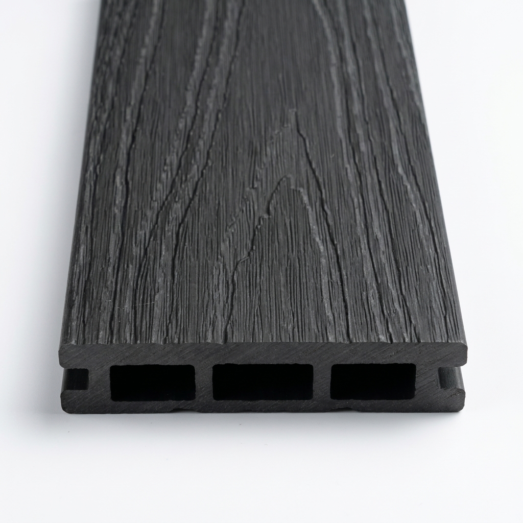 Charcoal wood-grain swatch